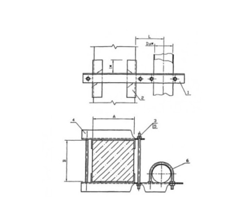 Крепления трубопроводов к железобетонным балкам в Светлогорске