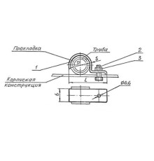 Подвески судовых трубопроводов. Тип 6
