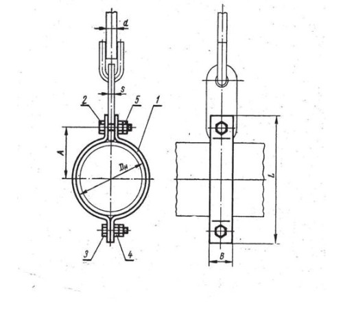 Хомуты укороченные горизонтальных трубопроводов в Светлогорске