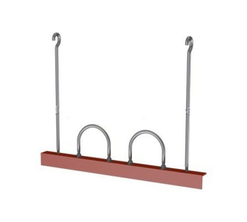 Подвески двух труб на опорном уголке в Светлогорске