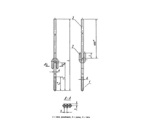 Тяги шарнирные резьбовые для подвесок трубопроводов в Светлогорске