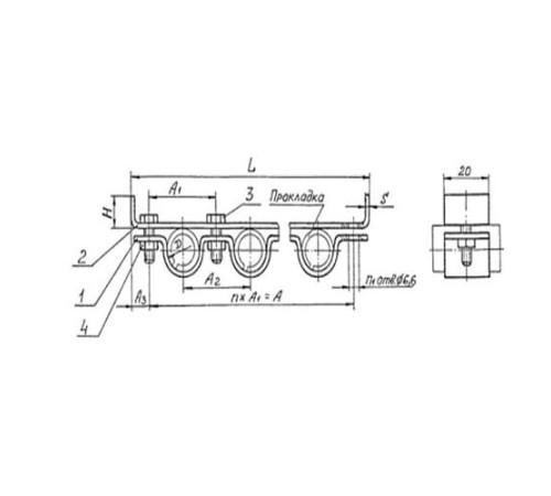 Подвески судовых трубопроводов Тип 7 в Светлогорске