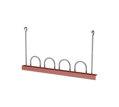 Подвески четырех труб на опорном уголке в Светлогорске