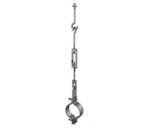 Подвески одной трубы на тяге в Светлогорске для трубопроводов