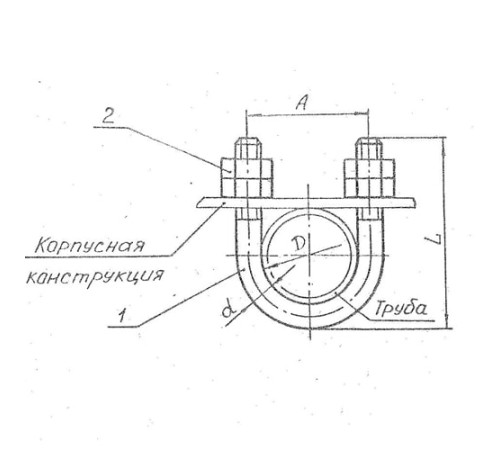 Подвески судовых трубопроводов Тип 8 в Светлогорске