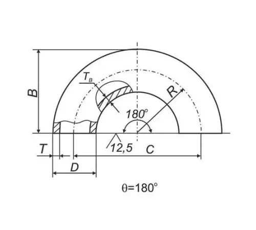 Отводы 180° ВУС в Светлогорске для трубопроводов