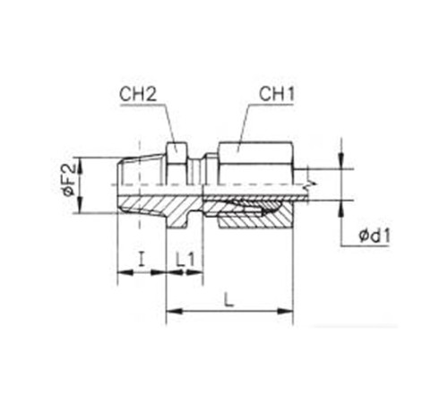 Штуцеры ввертные с конической резьбой TN93 в Светлогорске
