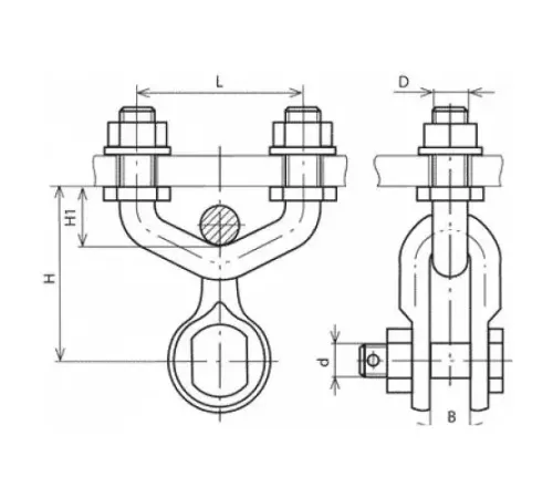 Узлы крепления типа КГП для ЛЭП в Светлогорске