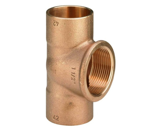 Медные резьбовые тройники в Светлогорске для трубопроводов