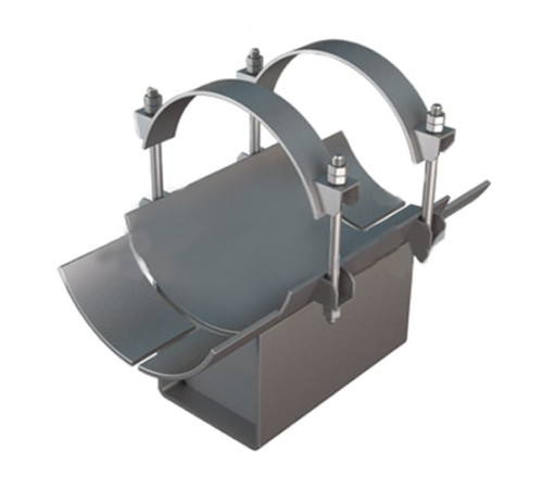 Неподвижные бугельные хомутовые опоры в Светлогорске