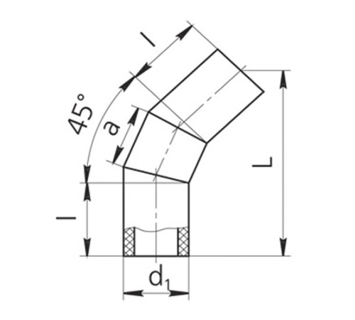 Оболочки на теплоизоляционные отводы 45° в Светлогорске