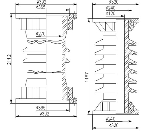 Покрышки для воздушных выключателей 150 кВ в Светлогорске