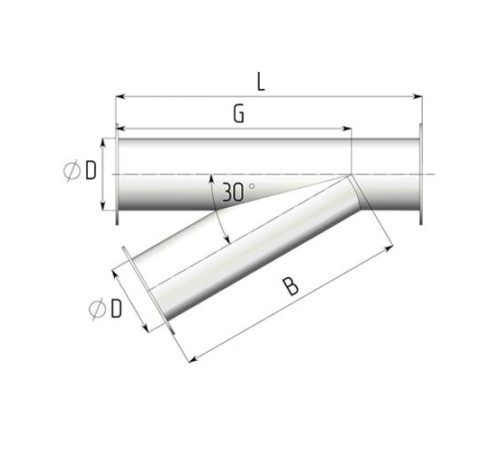 Титановые неравнопроходные косые тройники в Светлогорске