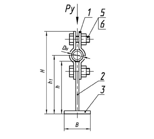 Опоры ТПР.05.06.00.000 для трубопроводов в Светлогорске