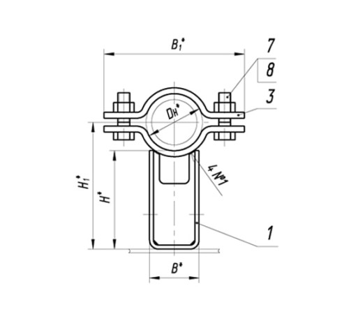 Опоры ТПР.05.11(4).00.000 в Светлогорске для трубопроводов