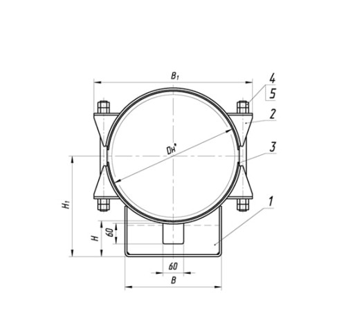Опоры ТПР.05.19(2) для трубопроводов в Светлогорске