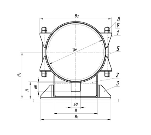 Опоры ТПР.05.24(3) для труб в Светлогорске