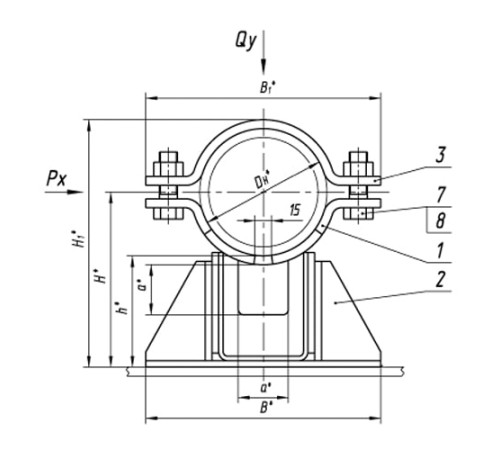 Опоры ТПР.08.38.00.000 в Светлогорске для трубопроводов
