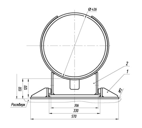 Опоры ТПР для трубопроводов в Светлогорске и Беларуси