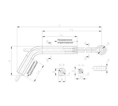 Натяжные прессуемые зажимы ТРАС в Светлогорске для ЛЭП