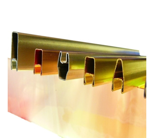 Декоративные латунные профили в Светлогорске для стекла